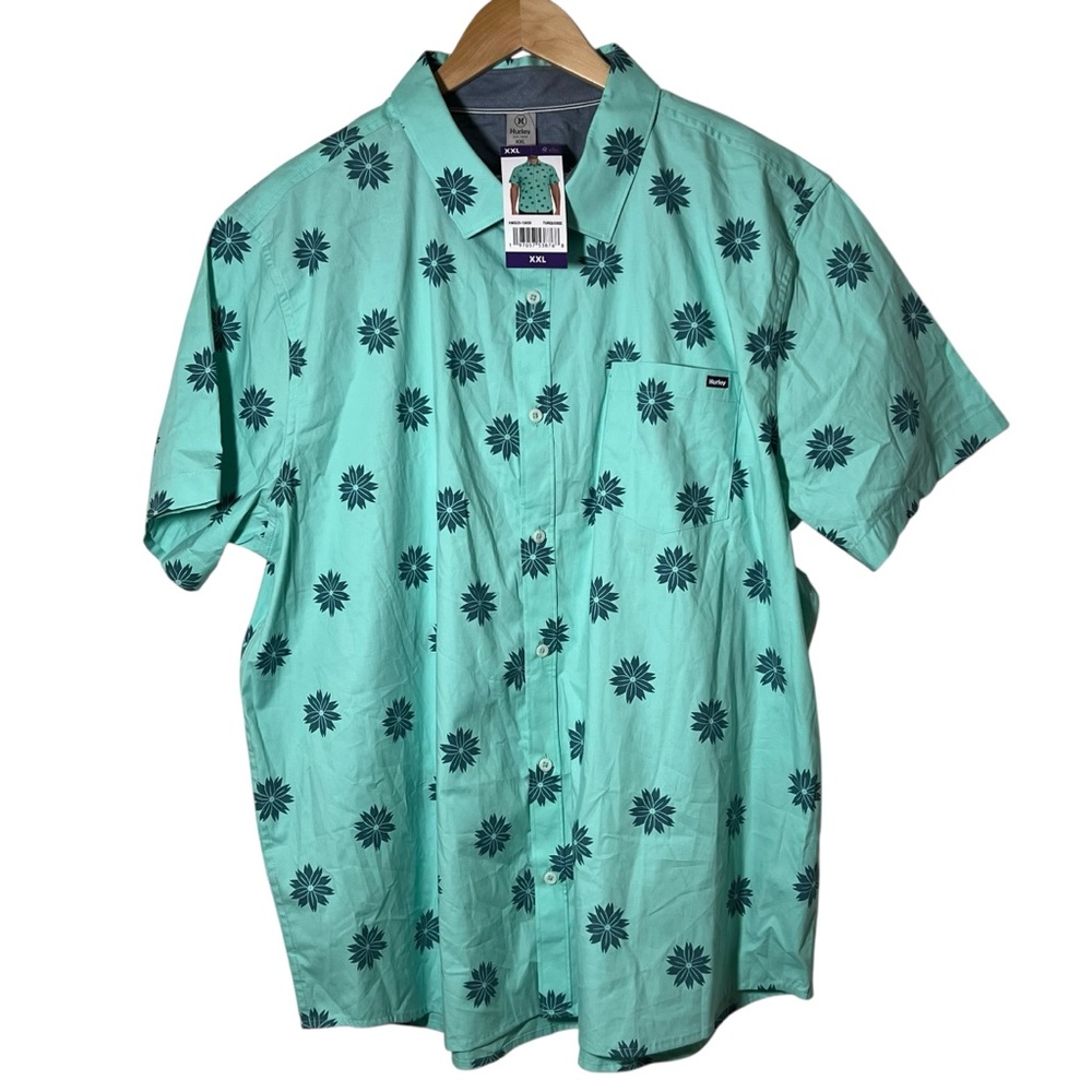 Hurley Men's XXL Short Sleeve Woven Patio Shirt